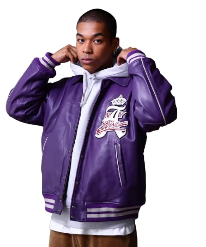 極美品　アビレックス　レザージャケット　バーシティ ジャケット クラウンロゴ AVIREX スタジャン VARSITY JACKET CROWN LOGO / バーシティ